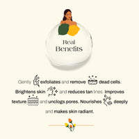 Ashpveda Fruits & Walnuts Radiant Face Scrub for Deep Exfoliation | Helpful for Dead Skin, Smooth and Clear Complexation, Tan Removal, Skin Hydration & Exfoliation (30gm)