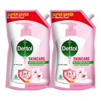 Dettol Liquid Handwash Refill – Skincare Hand Wash- 675ml (Pack fo 2) | pH Balanced | 10x Better Germ Protection