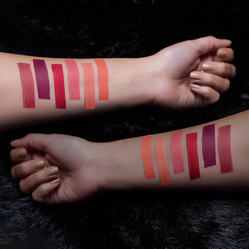 RENEE Prime Matte Lipstick - Spicy Cinnamon, Lightweight & Long-Lasting Formula, Creamy Matte Finish, One Swipe Application, Non-Drying, Vitamin E Infused, 4.5Gm