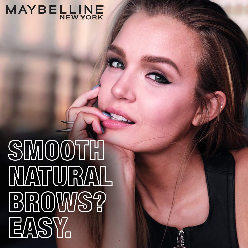 Maybelline New York Brow Pencil, With Spoolie, Long-lasting and Natutal-looking Results, Define & Blend Brow Pencil, Grey Brown, 0.16 g (Pack of 2)