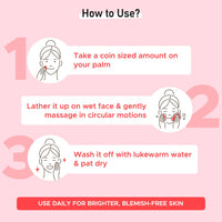 PureSense Grapefruit Squeeze Face Wash with Glutathione + Vitamin C and Vitamin B3 | Kiwi & Kakadu Plum | Fights dullness and Reveals Radiant Glow | For Men & Women - 100ml