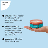 Pilgrim Korean Argan Oil Hair Mask For Dry & Frizzy Hair With White Lotus And Camellia | Hair Mask For Smoothening Hair, Deep Conditioning And Hair Fall Control | For Men & Women | 200Ml, 1 Count