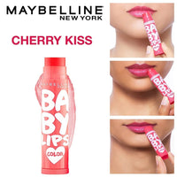 Maybelline New York Baby Lips Lip Balm, Pink Lolita, 4g and Maybelline New York Baby Lips Lip Balm, Cherry Kiss, 4g