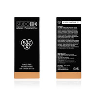 PAC Studio HD Liquid Foundation (3.7) | Lightweight Dewy Satin Finish | Medium to Buildable Coverage | Natural Second Skin like Finish | Suitable for all Skin Types - 28ml