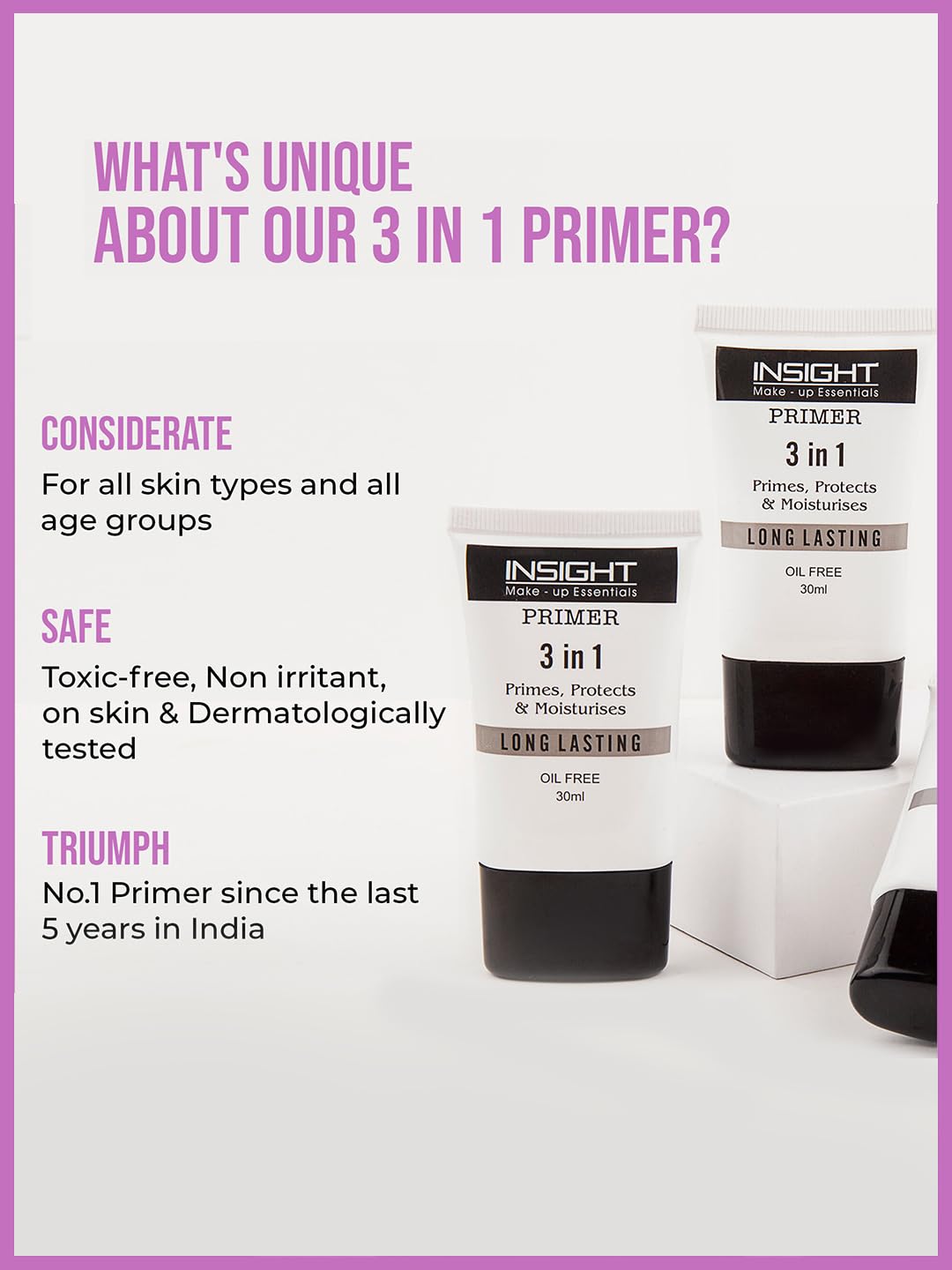 Insight Cosmetics 3in1 Oil Free Primer 10ml