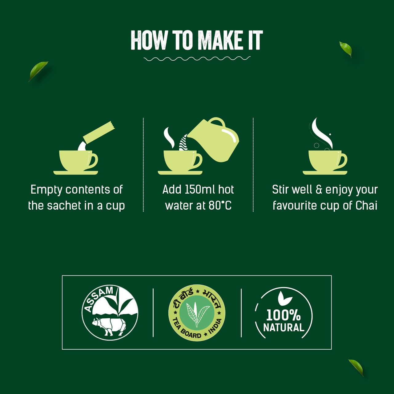 Chaayos Adrak Elachi Instant Tea Premix - Low Sugar (30 Sachets) | Instant Ginger Tea | Premix Adrak Elachi Sachets | Cardamom Chai