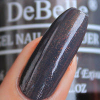 DeBelle Gel Nail Lacquer - French Collection | Long Lasting, Non UV Gel Finish | Seaweed Enriched & Chip Resistant - 8 Ml (Copper Glaze)