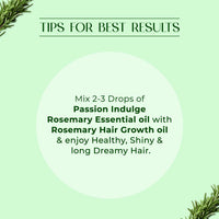 Passion Indulge Rosemary Hair oil for hair growth with Biotin | 100ml Hair Proteiniz | Reduces Hair Fall, Breakage, Promotes Hair growth naturally | Ayurvedic & Natural Hair Oil