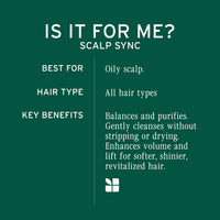 Biolage Scalp Sync Clarifying Shampoo, Soothed and Hydrated Scalp for up to 72 hours*, Enriched with Fermented Tea & Glycolic Acid, for Men and Women, Deep Scalp Treatment, Vegan & Cruelty-Free