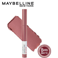 Maybelline New York Super Stay Crayon Matte Lipstick, 15 Lead The Way, 1.2G And New York Colossal Bold Eyeliner, Black, 3G