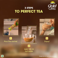 Tata Tea Gold All-in-1 Instant Premix Cardamom Tea, 14g Per Serve, Quick & Easy To Make Cardamom Tea, 10 Sachets