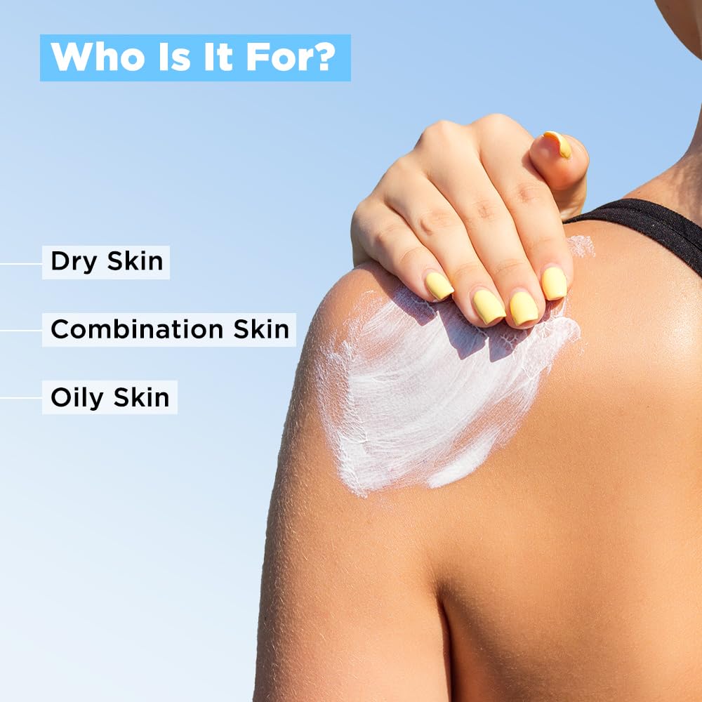SunScoop 5% Niacinamide Daily Moisture Sunscreen Body Lotion SPF 50+ PA++++ | 24-Hours Moisturization | Prevents Tan & Sunburn | Reduces Pigmentation | Lightweight & Non-sticky | Leaves No White Cast | For All Skin Types | Body Sunscreen for Summer | 200