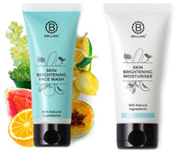 Brillare Professional Skin Brightening Natural Moisturiser With Lime Cavier and Papaya (50 ML) & Brillare Professional Skin Brightening/Lightening Face Wash, 100 ml Combo
