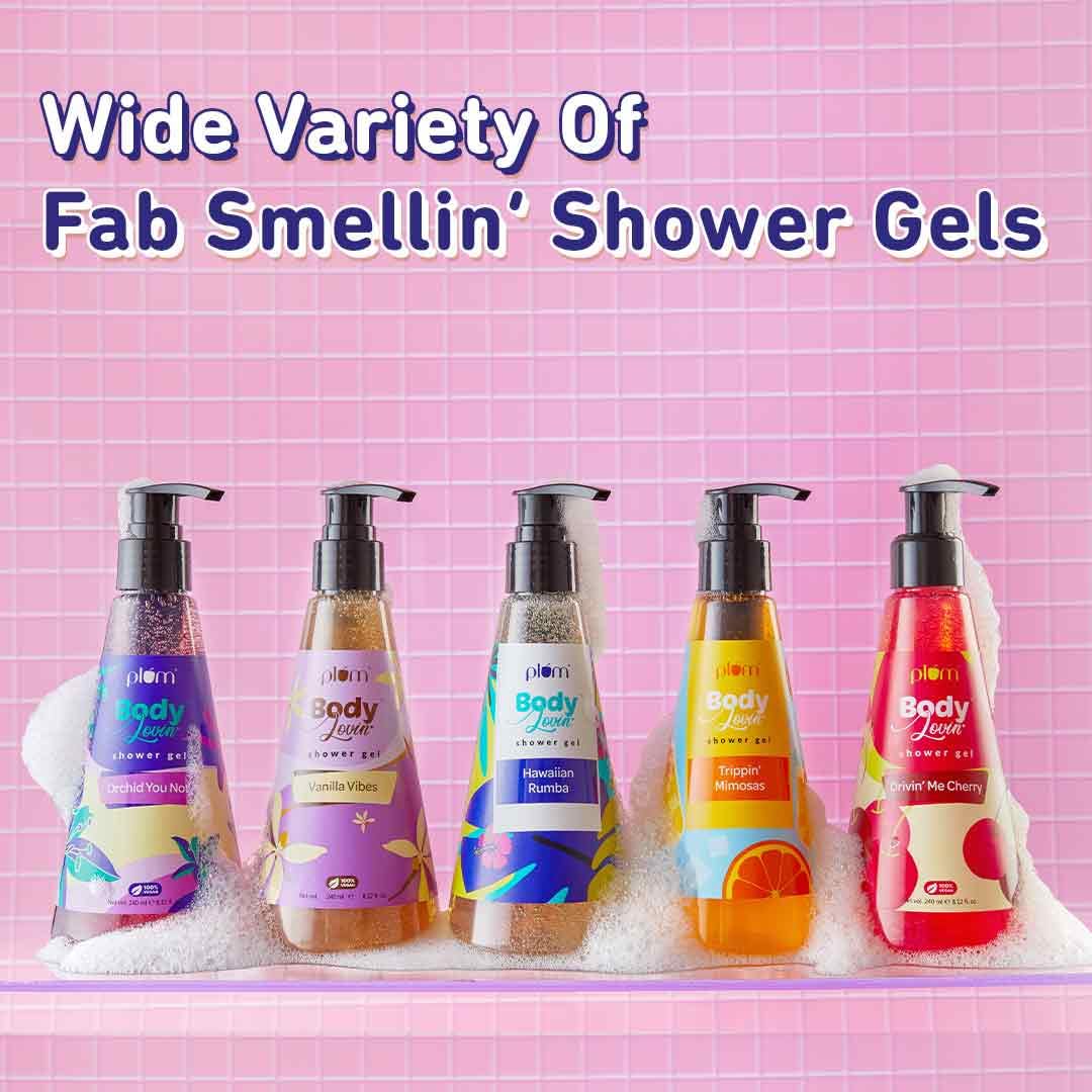 Plum BodyLovin' Orchid-You-Not Shower Gel | SLS-Free Body Wash For Women | Long Lasting Fresh Floral Fragrance | Aloe-Infused Nourishing Body Cleanser For Soft & Smooth Skin (240 ml)