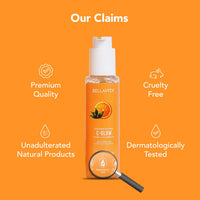Bella Vita Organic Vitamin C-Glow Natural Face Wash with Honey, Aloe and Sandalwood, Oil Control, Acne Removal and Glowing Skin for Men and Women - 100 ml