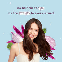 Love Beauty & Planet Onion, BlackSeed & Patchouli Hairfall Control Sulfate Free Shampoo + Conditioner Combo, 400 ml