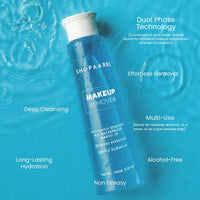 Shopaarel Makeup Remover Oil-Infused Cleansing Water For Lips Eyes and Face Removes Waterproof makeup Deep Cleansing Long Lasting Hydration (150 ML)