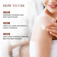 Just Herbs Nourishing Body Milk with Coconut & Almond for Men & Women | Hydrating Body Lotion for Winter Dryness- 300 ml