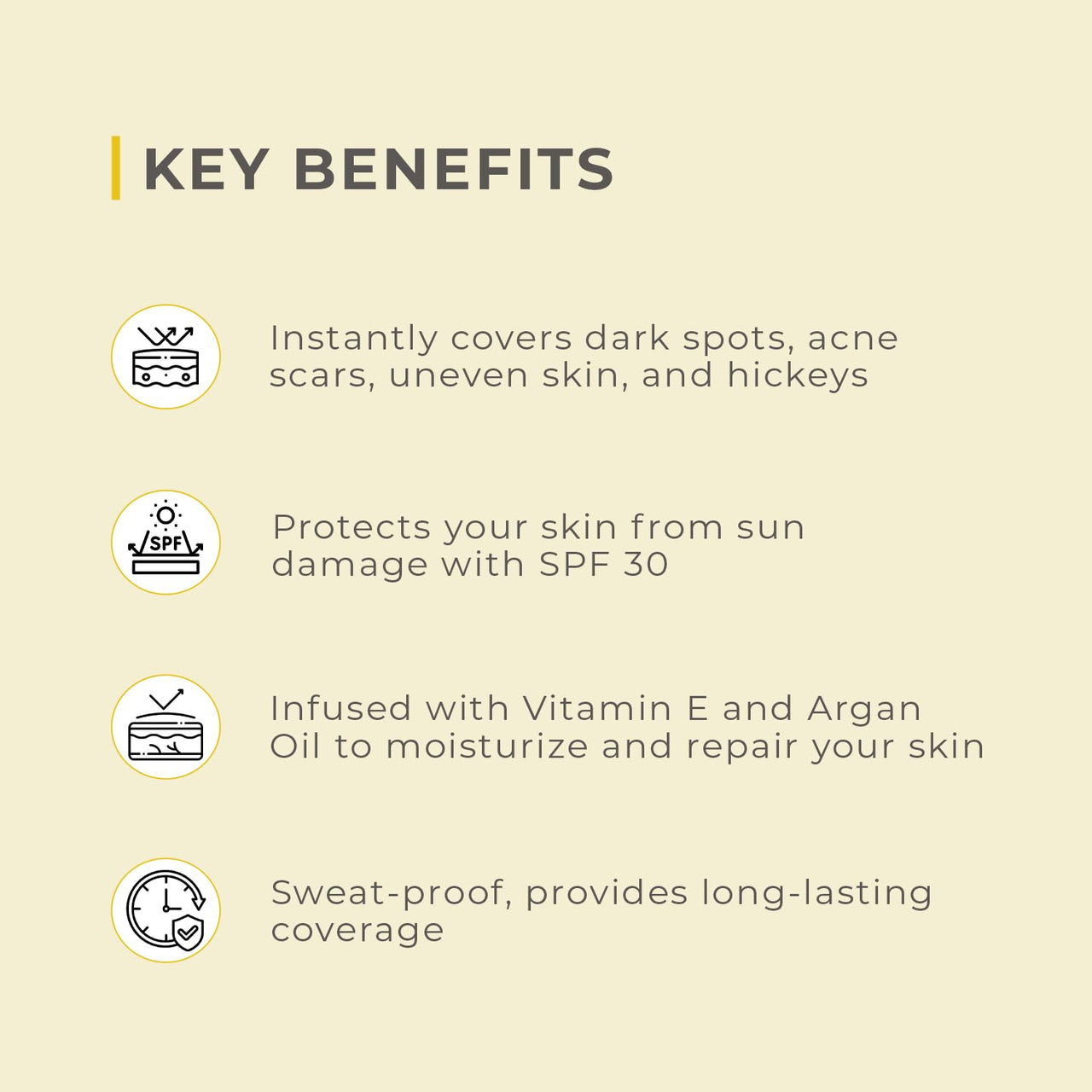 Rise for Men Concealer Tool | Covers Spots, Dark Circles, Acne Scars, & Hickeys Instantly | SPF 30 & Vitamin E | Available in 4 Shades (Light)