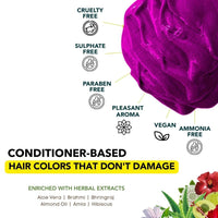 Paradyes Top-up Semi-permanent Comrii Purple DIY Conditioner Based Hair Colour, 120 gm