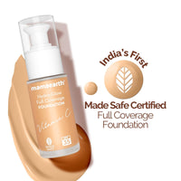 Mamaearth Hydra-Glow Full Coverage Dewy Finish Liquid Foundation With Vitamin C & Turmeric- 30 Ml|Full Coverage|Gives 3X Instant Glow|12-Hour Long Stay & Hydration|Spf 35|Non-Drying (02 Crème Glow)