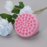Rey Naturals Hair Scalp Massager Shampoo Brush - Hair Growth, Scalp Care, and Relaxation - Soft Bristles for Gentle Massage - Pink Color (Pink)