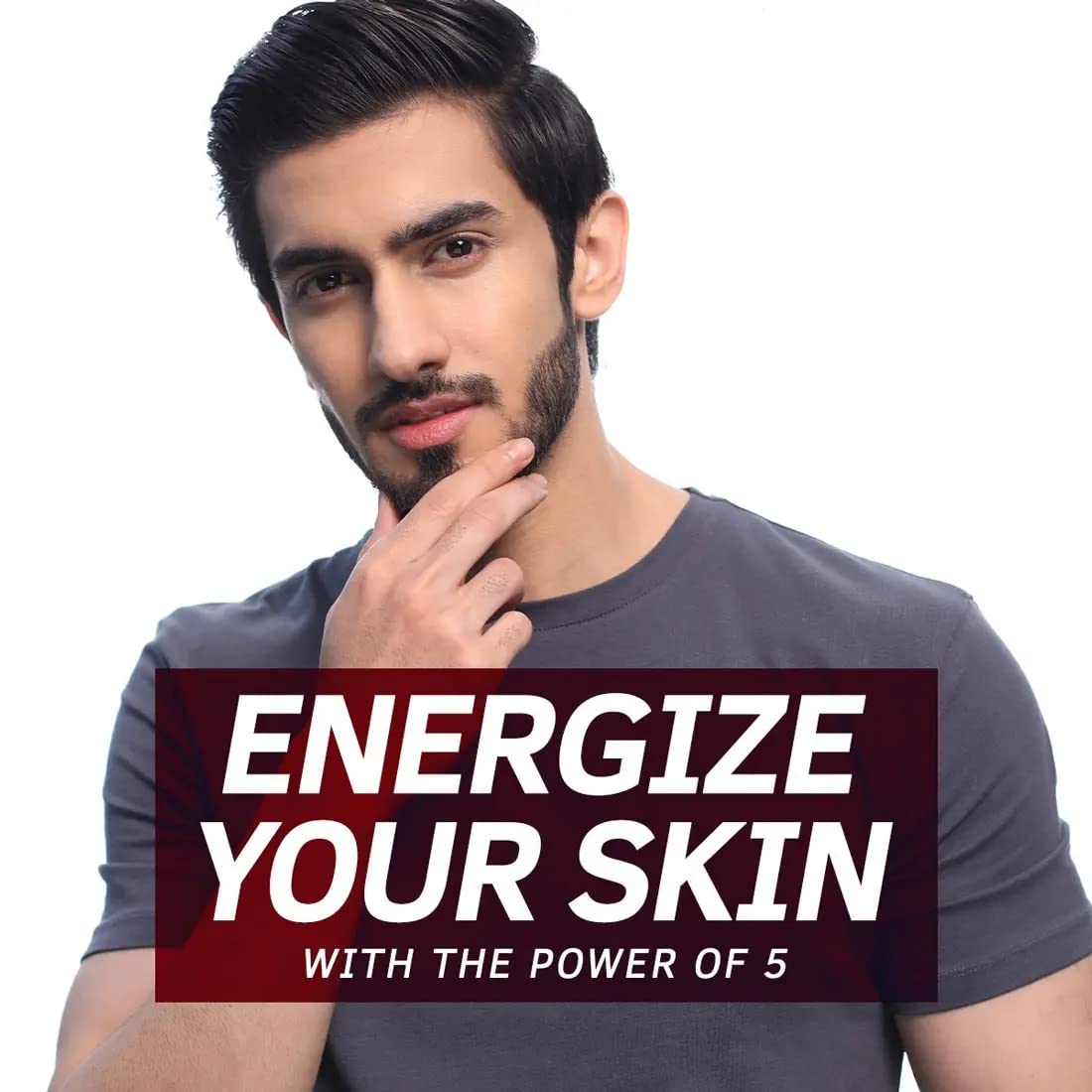 Ustraa Power Face Wash - 100g - Set of 2 - Energize and De-Tan | Dermatologically Tested | Effective Tan Removal | Removes Dead Skin, Brightens Skin, Refresh & Recharge, NO SLS, No Paraben