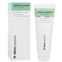 SkinInspired Crème Cleanser For Oily Skin Facewash | Complete Cleansing | Skin Brightening | Moisturising | For Normal, Combination, Oily & Acne-Prone Skin | Salicylic Acid + Lactic Acid + Vitamin C | 70 ml