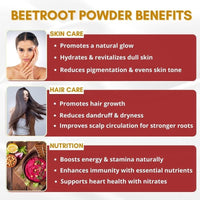 Mystiq Living Beetroot Powder | 100% Pure Organic Beetroot Powder - 100g