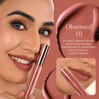 Parul Garg Beauty Featherlite Matte Liquid Lipstick | High-Pigment, Long-Wear & Non-Drying | Lightweight & Transfer-Proof | 100% Vegan & Clean Beauty | Obsessed - Blush Brown | 2.5ml
