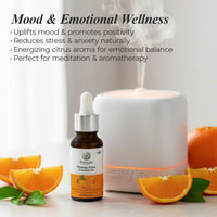 Zenaum Essences 100% Natural Orange Therapeutic Grade Essential Oil | 15ml (Pack of 2)| Mood Uplifting, Skin Brightening & Aromatherapy Sourced from Andhra Pradesh, India | GMP, ISO & IFRA Certified
