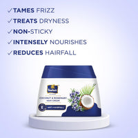 Parachute Advansed Coconut & Rosemary Hair Cream 210ml | Anti – HairFall | 10X Hair Breakage Reduction | 2X Smoother, Softer Hair | Leave-in Hair Cream | Pre Wash Hair Cream | For Men & Women