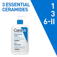 CeraVe Moisturizing Lotion For Dry Skin (473ml) - Formulated With 3 Essential Ceramides And Hyaluronic Acid | Non-Comedogenic, Oil Free And Fragrance-Free Body Lotion