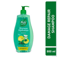 Nyle Naturals Dryness Hydration Shampoo| For Dry & Frizz Free Hair | With Tulsi, Amla and Aloe Vera|Gentle & Soft Shampoo | For Men & Women | 800ml (Pack of 2)