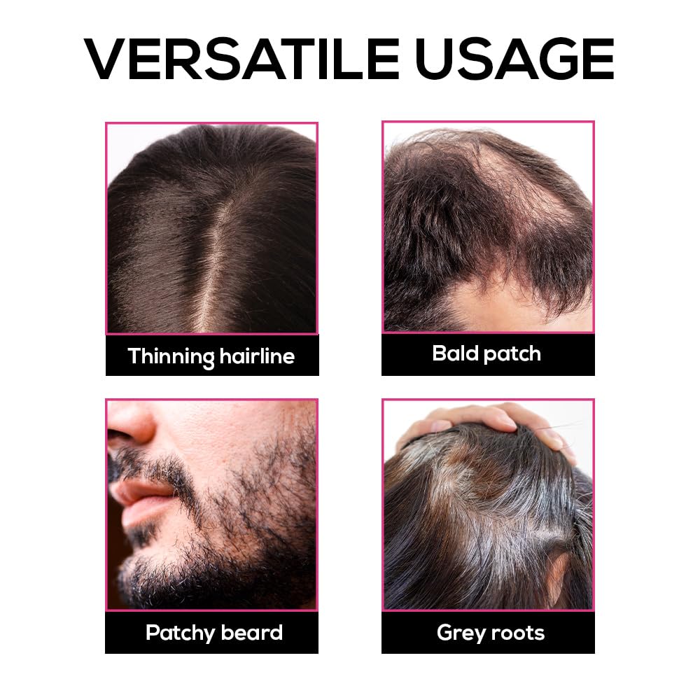 RENEE Cover-Up Hair Powder- Brown, Helps Cover Grey Roots & Bald Spots Instantly, Highly Pigmented, Fuller and Denser, Long-Lasting & Matte Finish, Fine Powder for Flawless Application, 4gm