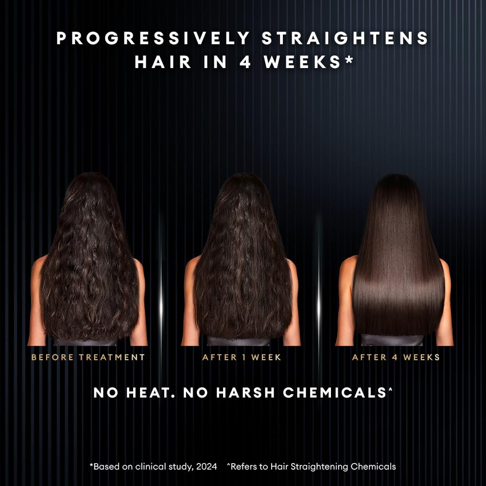 TRESemme Silk Press Smoothing Shampoo 375ml | Sulfate-Free Shampoo | Salon-Like Straight Hair