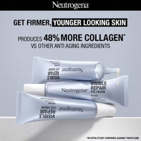 Neutrogena Visible Repair Retinol Day & Night Eye Cream | Boosts Collagen for Anti-Ageing | Reduces Dark Circles, Wrinkles & Fine Lines | 15g