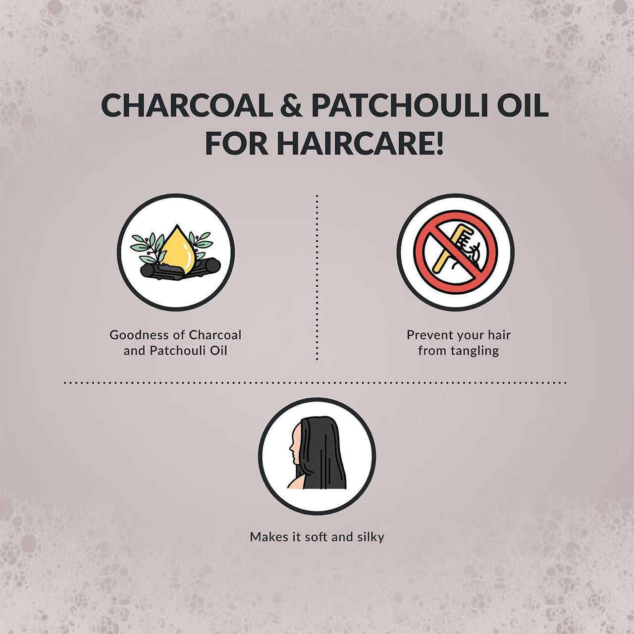 Olivia Frizz Resist Charcoal Shampoo for Oily Scalp with Patchouli Oil | Keratin-Enriched Shampoo for Frizzy & Dry Hair | | Deep Cleansing Formula for Women & Men | Paraben-Free, Gentle Care | 200ml
