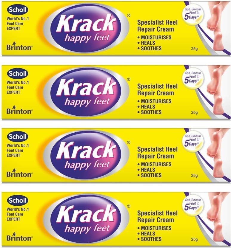 Brinton Krack Heel Repair Cream (25 g) pack of 4