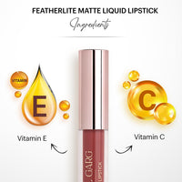 Parul Garg Beauty Featherlite Matte Liquid Lipstick | High-Pigment, Long-Wear & Non-Drying | Lightweight & Transfer-Proof | 100% Vegan & Clean Beauty |Addicted 23 - Classic Pink Nude| 2.5ml