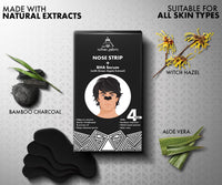 UrbanGabru Nose Strip with BHA Serum | Nose Strips for Blackhead, Whitehead Remover (4 Strips) | Pore Cleanser | with Natural Aloe Vera & Witch Hazel Extracts