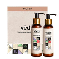 Vedix Shampoo and Conditioner Combo| Vikleda Shampoo For Dry Hair + No Frizz Hair Conditioner | Ayurvedic Shampoo & Conditioner | 100 ml + 100 ml