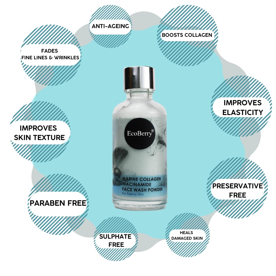 EcoBerry MARINE COLLAGEN FACE WASH POWDER
