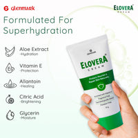 Elovera Moisturising Cream 75g | For Dry Skin | with Aloe Vera & Vitamin E | Protects, Nourishes and Repairs Skin | Paraben Free | Fragrance Free (Pack of 2)