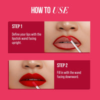 MyGlamm Ultimatte Long Stay Matte Liquid Lipstick - Coral Slayer (Coral) | Long Lasting Lipsticks for Women with 8hr Stay | No-Smudge & Waterproof | Intense Colour | Moisturising Formula | 2.5ml