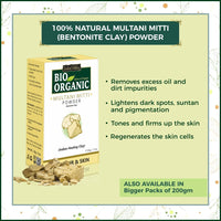 INDUS VALLEY Bio Organic Face Pack (Mulethi Powder, Sandalwood Face Pack, Orange Peel Powder and Multani Mitti Powder) Beauty Gift Set, (4 x 30 g)