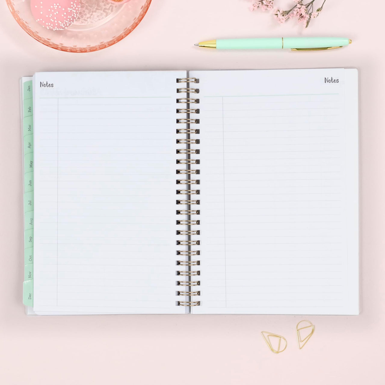 Blue Sky 2024 Weekly and Monthly Planner, January - December, 5" x 8", Frosted Cover, Wirebound, Laurel (144730) 5" x 8" New Version
