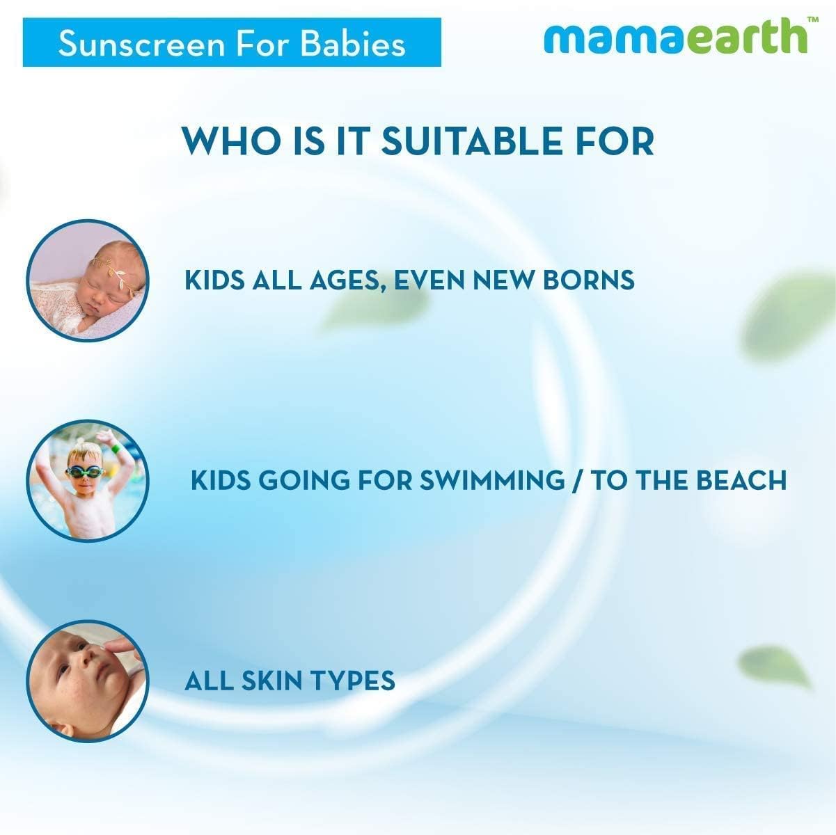 Mamaearth Mineral Based Sunscreen - 50Ml | Infused With Calendula & Zinc Oxide | Protects Against Uv Rays With Spf 20, Deeply Nourishes & Soothes Skin, Sensitive
