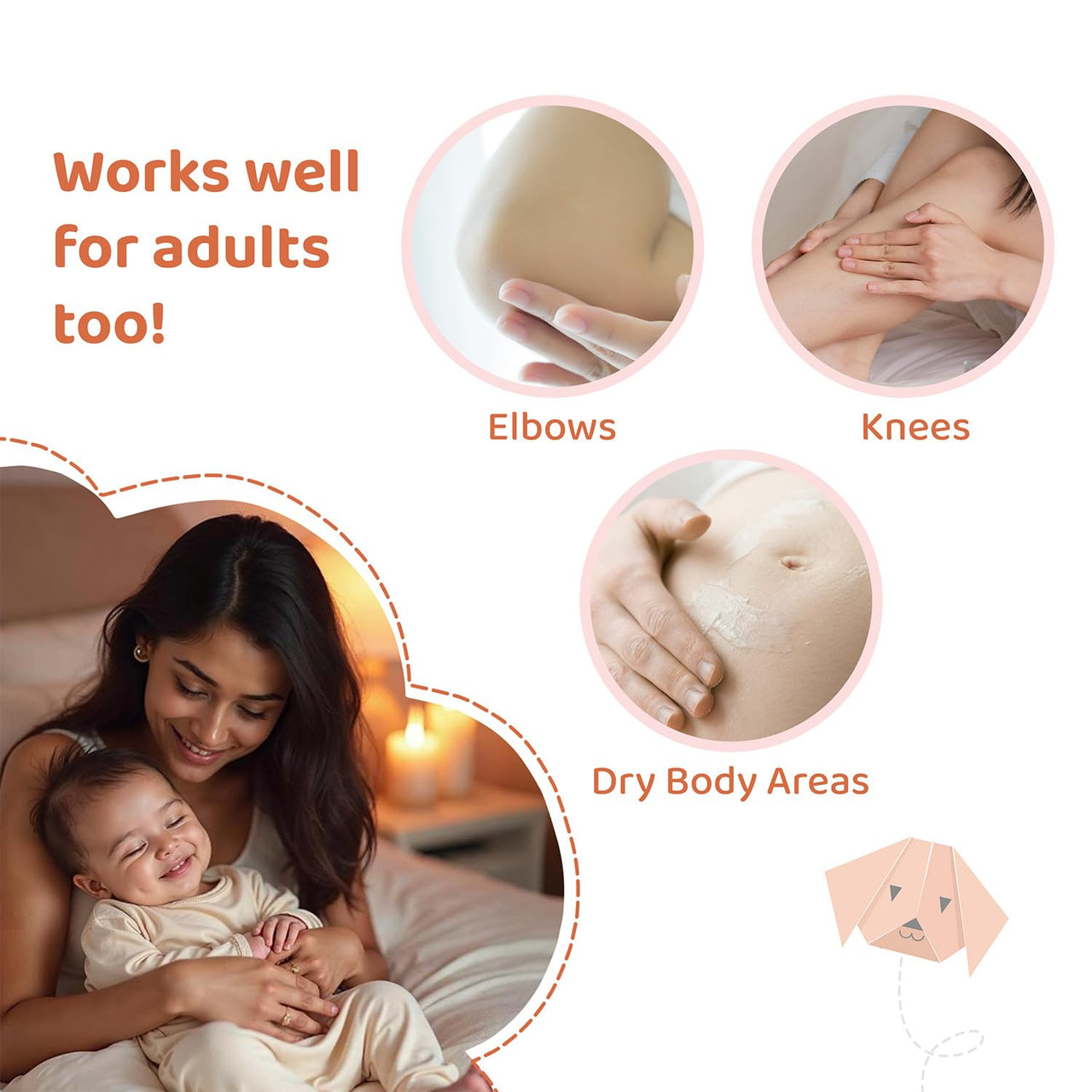 CITTA Moisturizing Baby Balm for Face and Body For Babies, Kids and Adults With 8 Natural Oils | Shea Butter & Vitamin E | Travel Friendly Pack (50 g - Pack of 1)