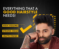 Urbangabru Hair Volumizing Powder (5 GM) + Hair Comb Aqua Wax (260 ML) - The Devil Edition - Men's  Grooming Combo Kit